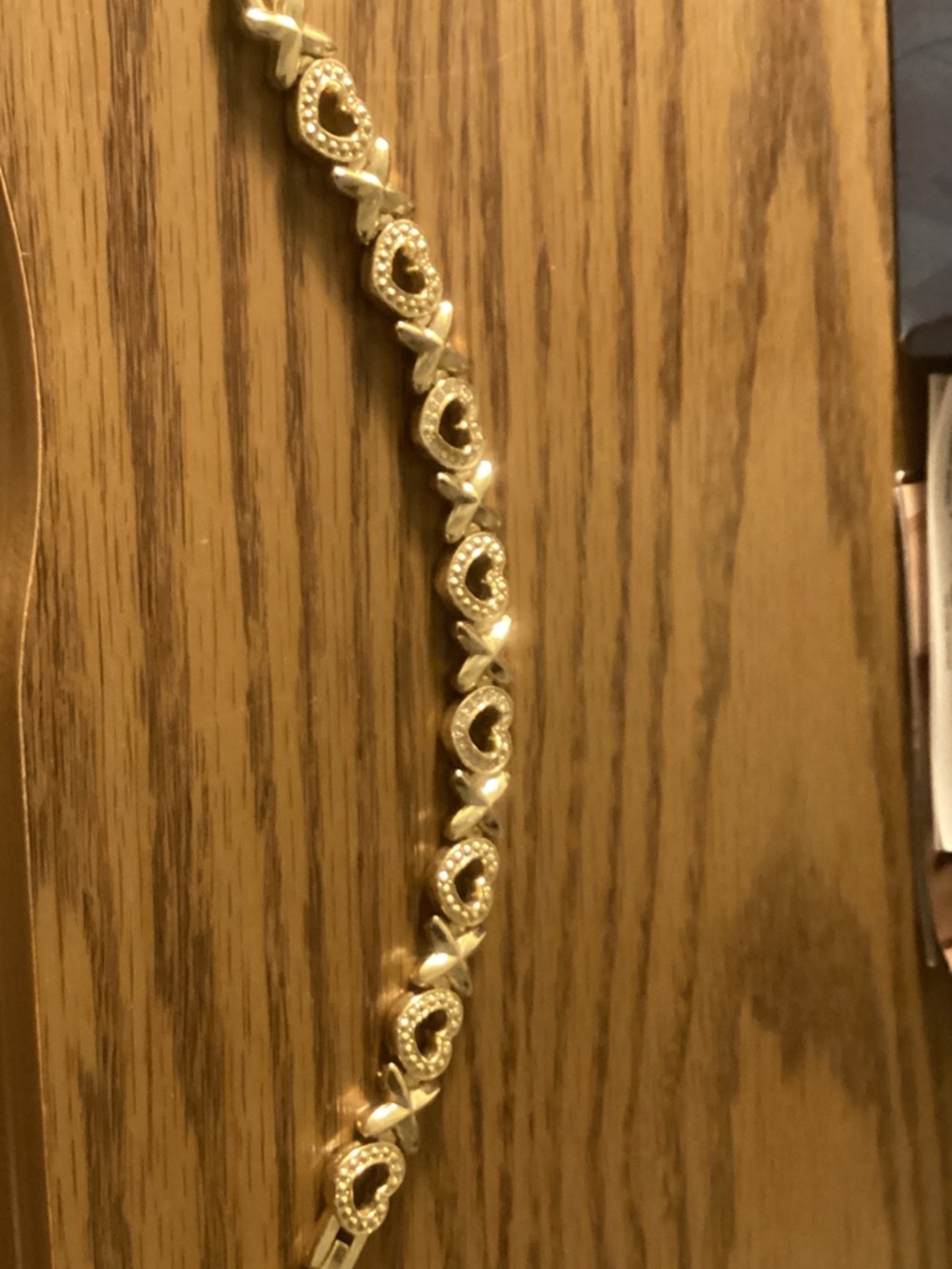 Gold Heart Link Bracelet - Women Jewelry